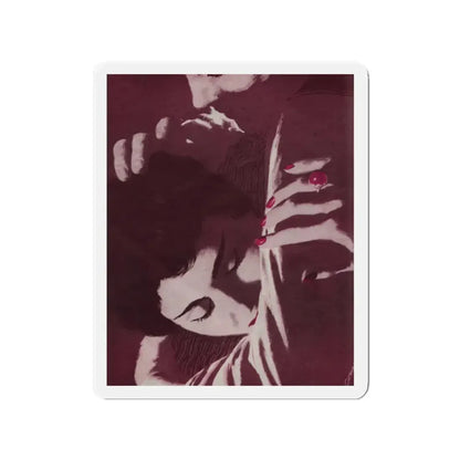 Nothing Must Change (2), Redbook, June 1951 (Magazine Illustration) Refrigerator Magnet 2 Inch - The Sticker Space