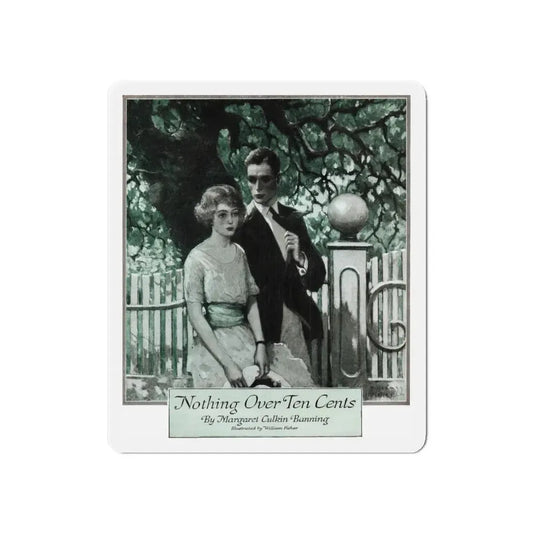 Nothing Over Ten Cents, McCalls magazine, January 1923 (Magazine Illustration) Refrigerator Magnet 6 Inch - The Sticker Space