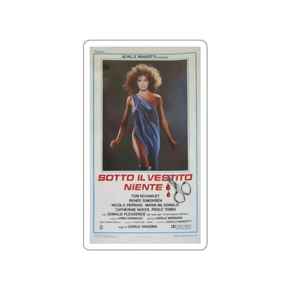 NOTHING UNDERNEATH 1985 Movie Poster STICKER Vinyl Die-Cut Decal - The Sticker Space