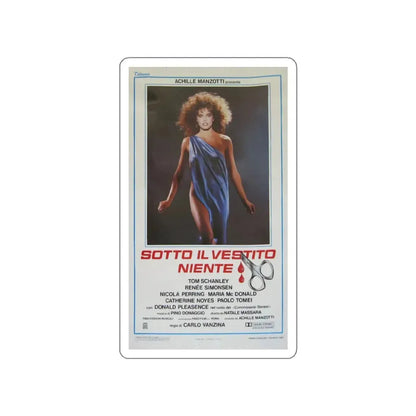 NOTHING UNDERNEATH 1985 Movie Poster STICKER Vinyl Die-Cut Decal - The Sticker Space