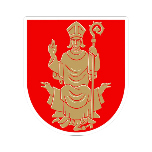 Nousiainen.vaakuna (Finland) (Coat of Arms) STICKER Vinyl Kiss-Cut Decal 2 Inch White - The Sticker Space