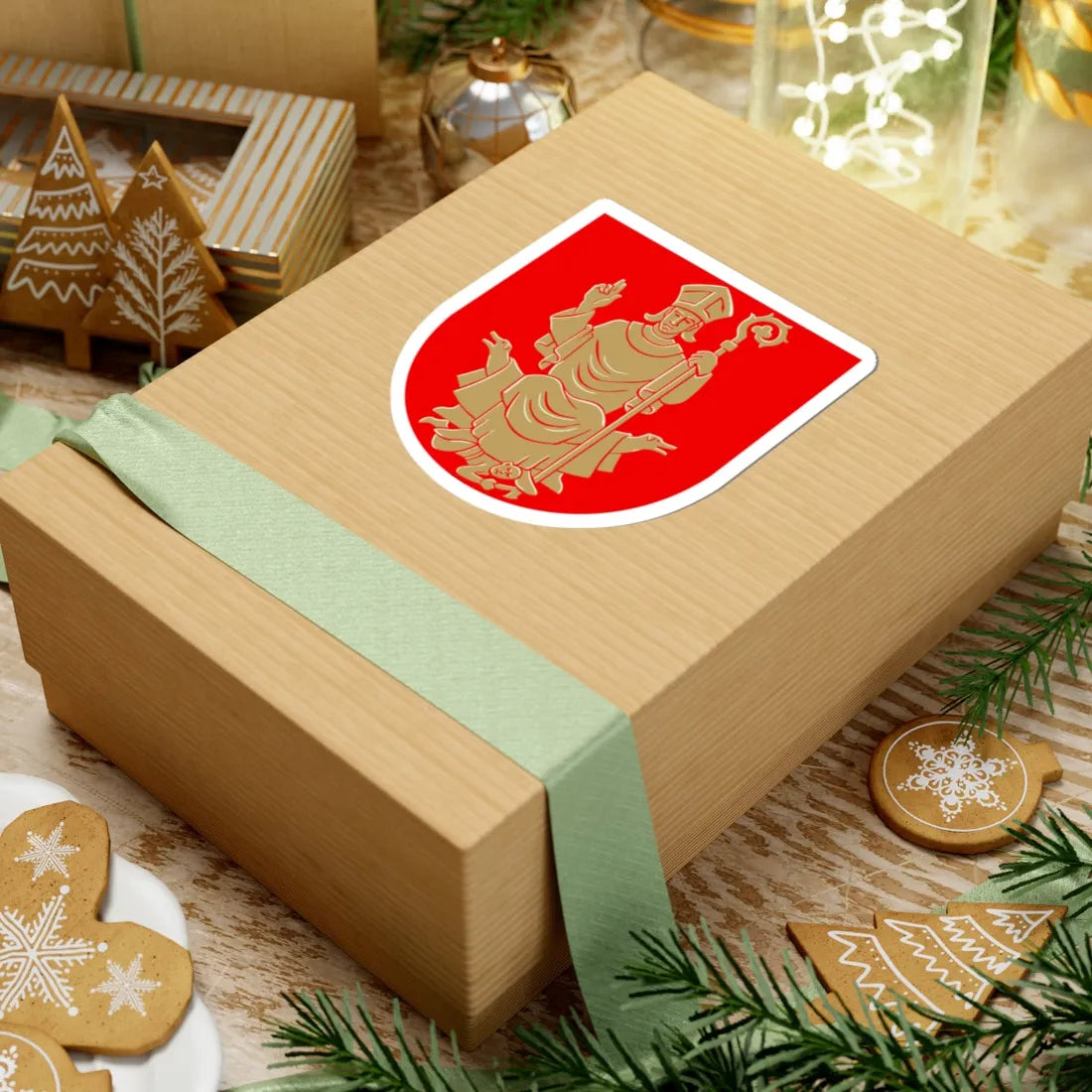 Nousiainen.vaakuna (Finland) (Coat of Arms) STICKER Vinyl Kiss-Cut Decal - The Sticker Space