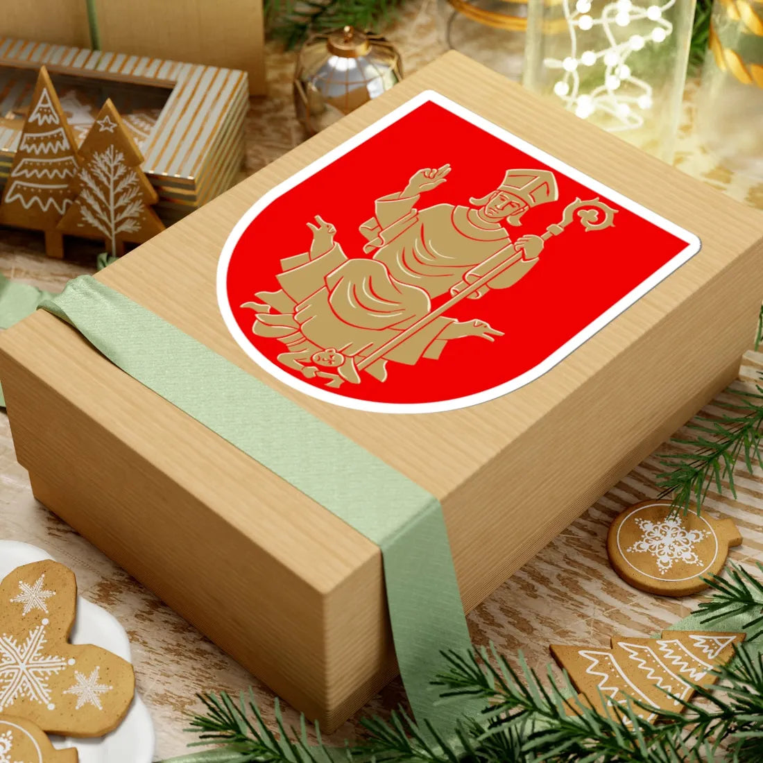 Nousiainen.vaakuna (Finland) (Coat of Arms) STICKER Vinyl Kiss-Cut Decal - The Sticker Space