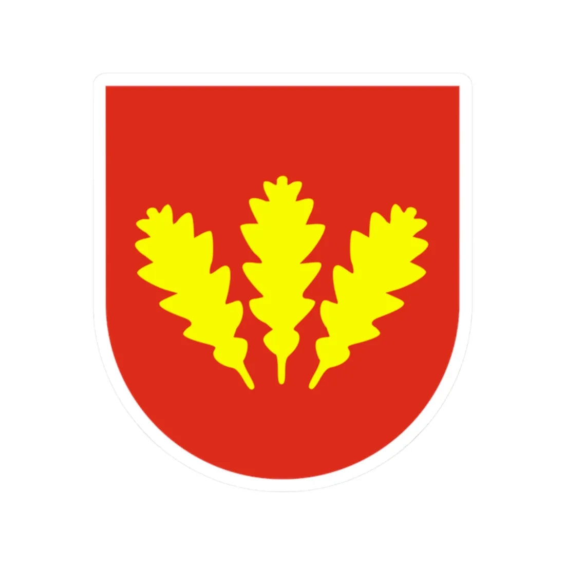 Nova Dubnica Erb (Slovakia) (Coat of Arms) STICKER Vinyl Kiss-Cut Decal 2 Inch White - The Sticker Space