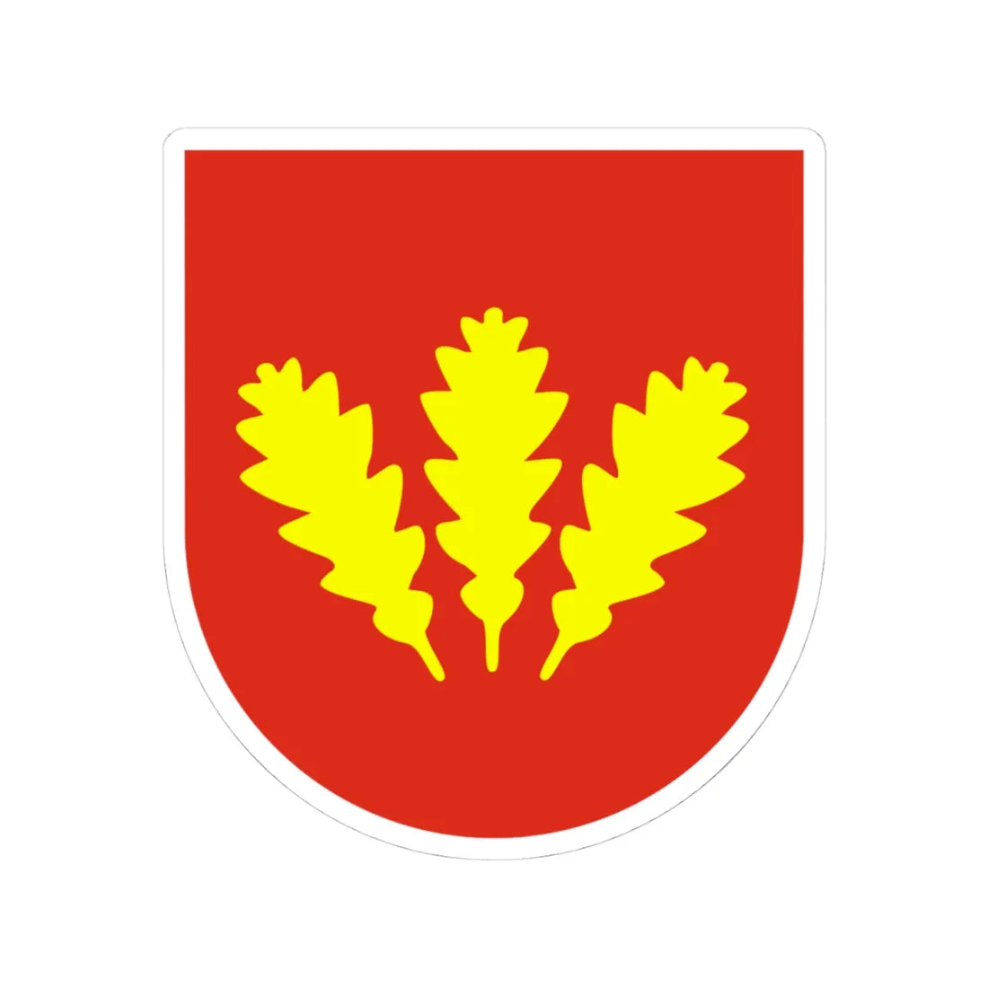 Nova Dubnica Erb (Slovakia) (Coat of Arms) STICKER Vinyl Kiss-Cut Decal 4 Inch White - The Sticker Space