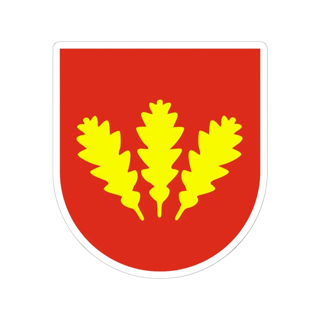 Nova Dubnica Erb (Slovakia) (Coat of Arms) STICKER Vinyl Kiss-Cut Decal 6 Inch White - The Sticker Space