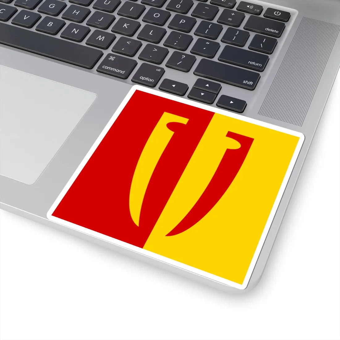 Nove Misto Staryi Sambir Raion flag (Ukraine) STICKER Vinyl Kiss-Cut Decal - The Sticker Space