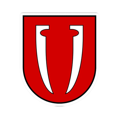 Nove Misto Staryi Sambir Raion old coat of arms (Ukraine) (Coat of Arms) STICKER Vinyl Kiss-Cut Decal 2 Inch White - The Sticker Space