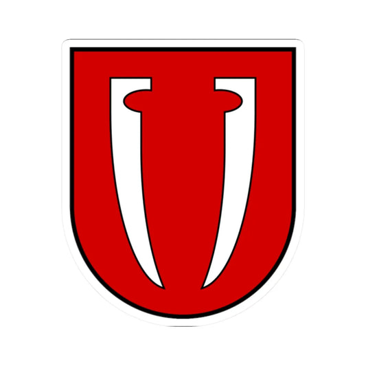 Nove Misto Staryi Sambir Raion old coat of arms (Ukraine) (Coat of Arms) STICKER Vinyl Kiss-Cut Decal 2 Inch White - The Sticker Space