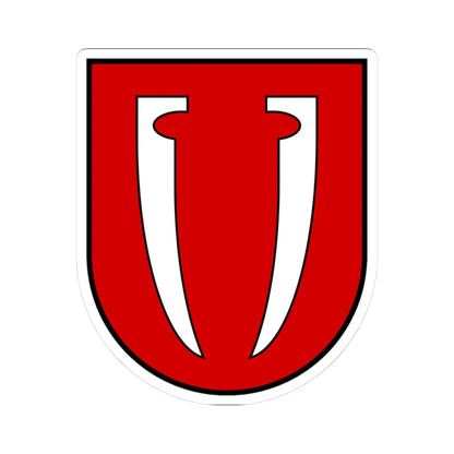 Nove Misto Staryi Sambir Raion old coat of arms (Ukraine) (Coat of Arms) STICKER Vinyl Kiss-Cut Decal 3 Inch White - The Sticker Space