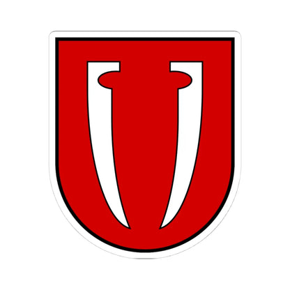 Nove Misto Staryi Sambir Raion old coat of arms (Ukraine) (Coat of Arms) STICKER Vinyl Kiss-Cut Decal 4 Inch White - The Sticker Space