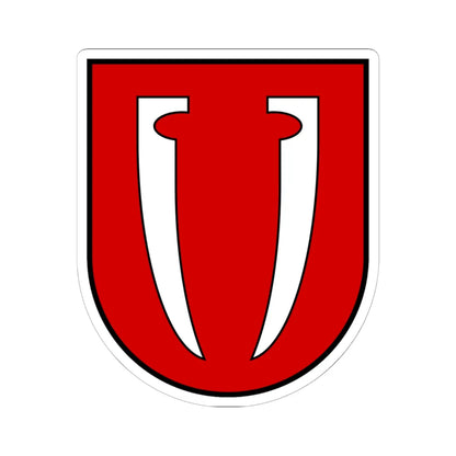 Nove Misto Staryi Sambir Raion old coat of arms (Ukraine) (Coat of Arms) STICKER Vinyl Kiss-Cut Decal 6 Inch White - The Sticker Space