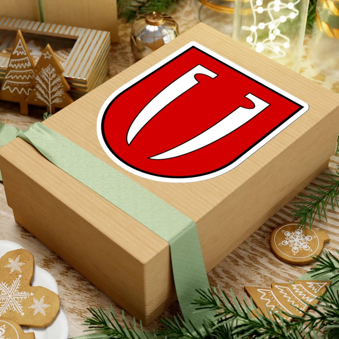 Nove Misto Staryi Sambir Raion old coat of arms (Ukraine) (Coat of Arms) STICKER Vinyl Kiss-Cut Decal - The Sticker Space