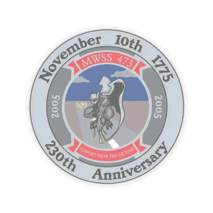 November 10th 1775 230th Anniversary (USMC) STICKER Vinyl Kiss-Cut Decal 2 Inch Transparent - The Sticker Space