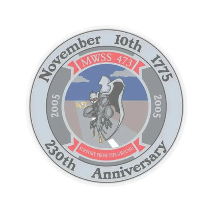 November 10th 1775 230th Anniversary (USMC) STICKER Vinyl Kiss-Cut Decal 3 Inch Transparent - The Sticker Space