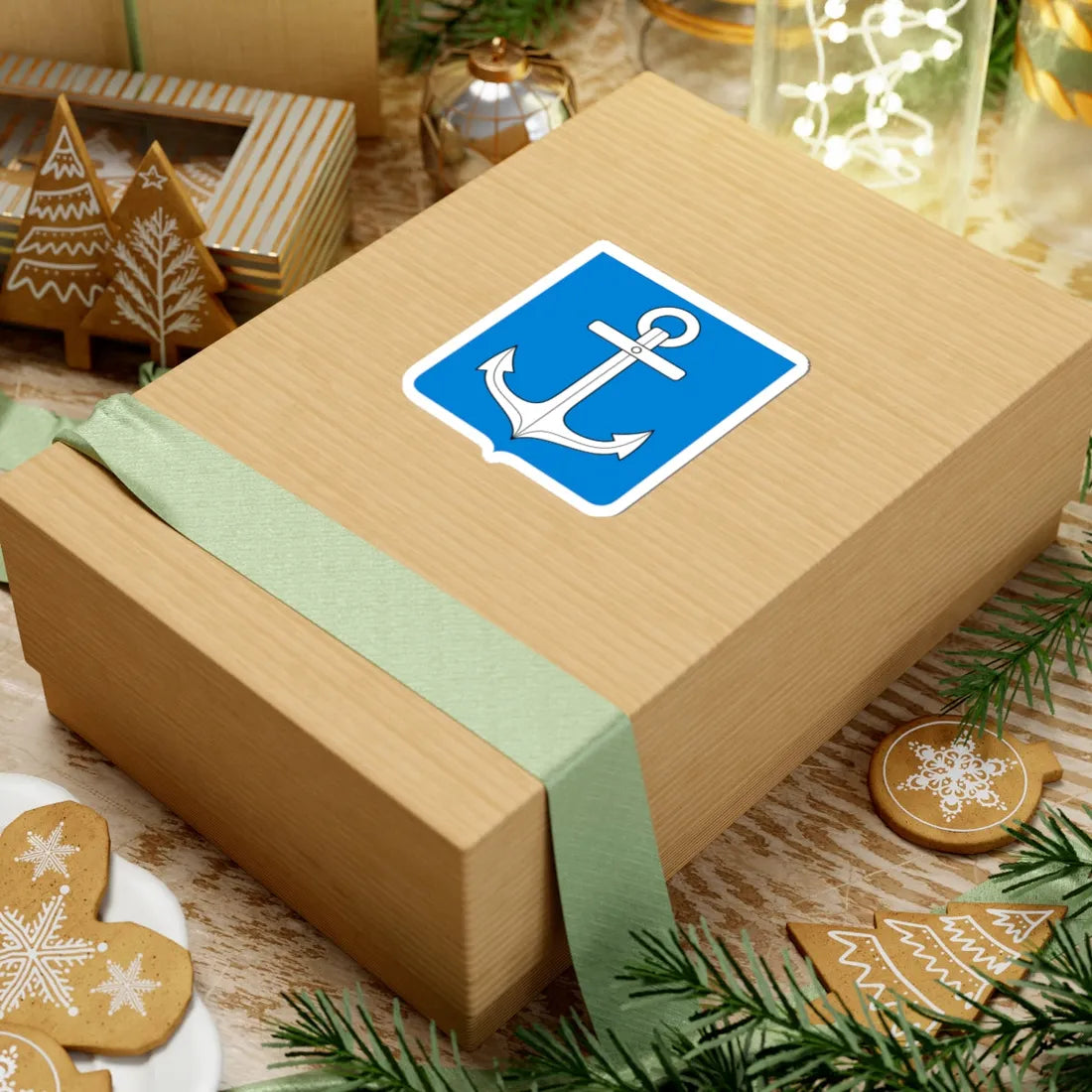 Novgorod Republic Anchor Shield (Russia) (Coat of Arms) STICKER Vinyl Kiss-Cut Decal - The Sticker Space