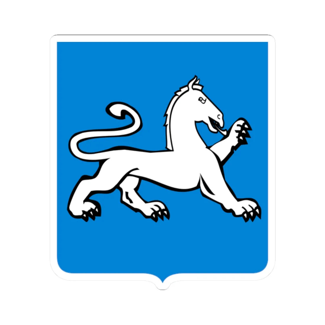 Novgorod Republic Beast Shield (Russia) (Coat of Arms) STICKER Vinyl Kiss-Cut Decal 2 Inch White - The Sticker Space