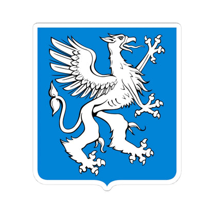 Novgorod Republic Griffin Shield (Russia) (Coat of Arms) STICKER Vinyl Kiss-Cut Decal 4 Inch White - The Sticker Space