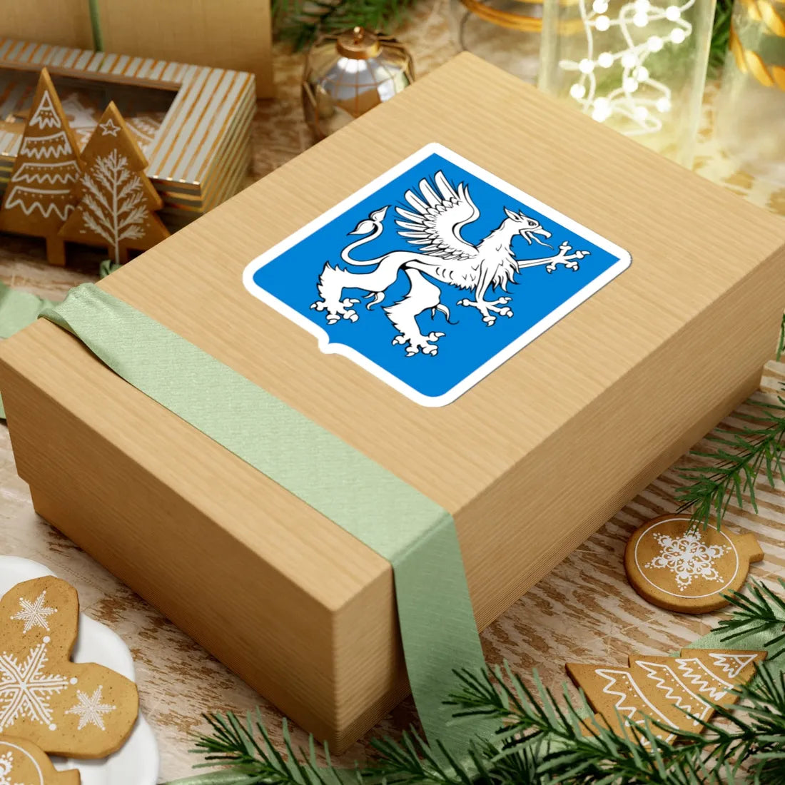 Novgorod Republic Griffin Shield (Russia) (Coat of Arms) STICKER Vinyl Kiss-Cut Decal - The Sticker Space