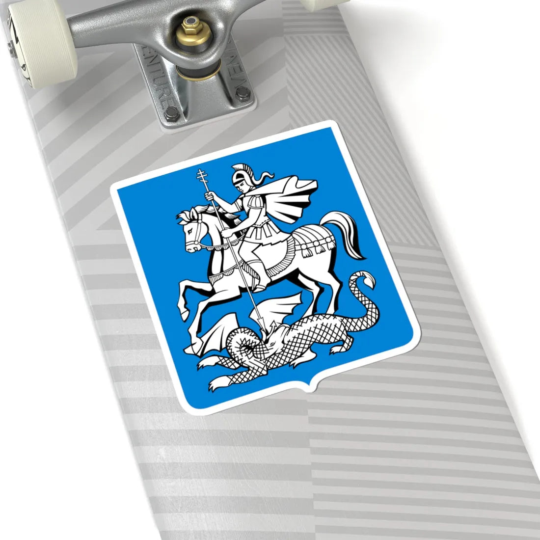 Novgorod Republic Saint George and the Dragon Shield (Russia) (Coat of Arms) STICKER Vinyl Kiss-Cut Decal - The Sticker Space