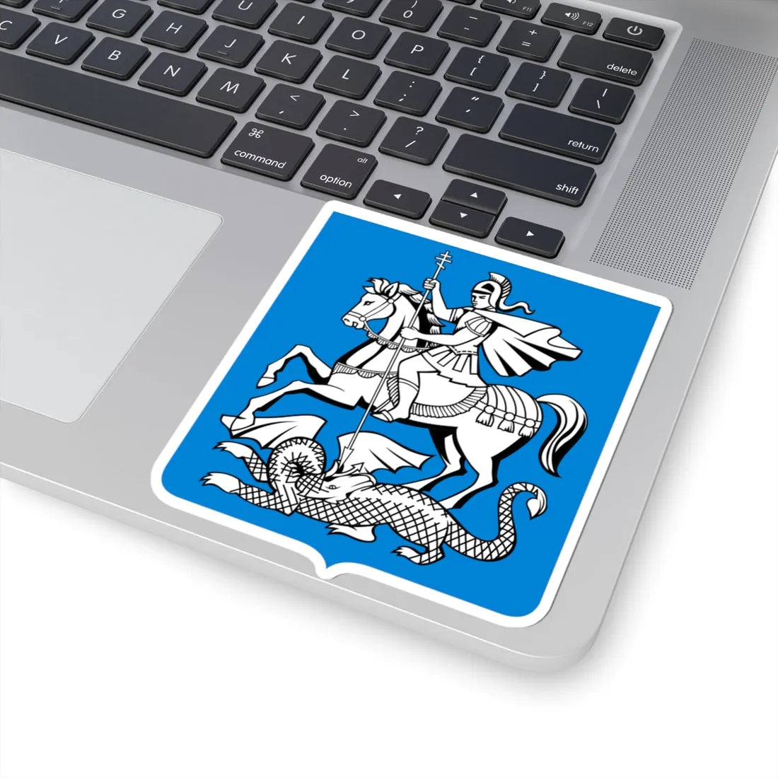 Novgorod Republic Saint George and the Dragon Shield (Russia) (Coat of Arms) STICKER Vinyl Kiss-Cut Decal - The Sticker Space