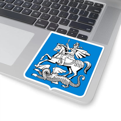 Novgorod Republic Saint George and the Dragon Shield (Russia) (Coat of Arms) STICKER Vinyl Kiss-Cut Decal - The Sticker Space