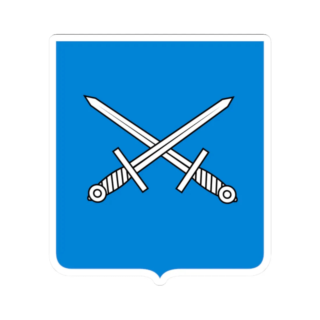 Novgorod Republic Sword Shield (Russia) (Coat of Arms) STICKER Vinyl Kiss-Cut Decal 2 Inch White - The Sticker Space