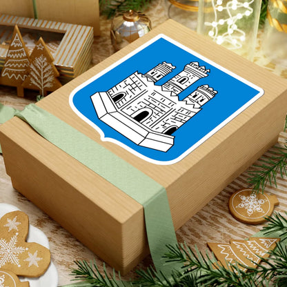 Novgorod Republic White Castle Shield (Russia) (Coat of Arms) STICKER Vinyl Kiss-Cut Decal - The Sticker Space