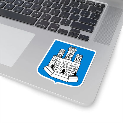 Novgorod Republic White Castle Shield (Russia) (Coat of Arms) STICKER Vinyl Kiss-Cut Decal - The Sticker Space