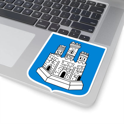 Novgorod Republic White Castle Shield (Russia) (Coat of Arms) STICKER Vinyl Kiss-Cut Decal - The Sticker Space