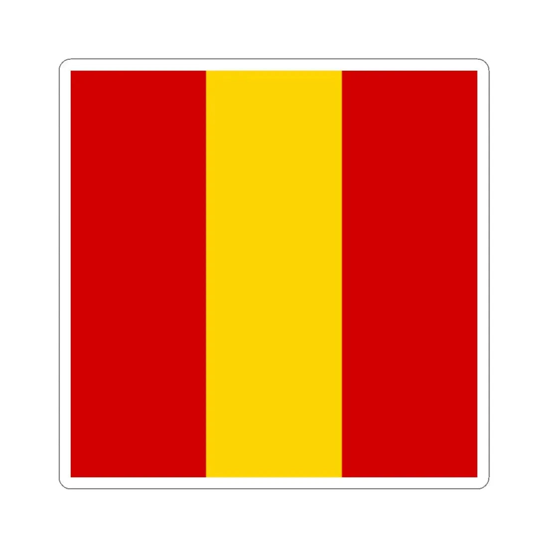 Novhorodka flag (Ukraine) STICKER Vinyl Kiss-Cut Decal 4 Inch White - The Sticker Space