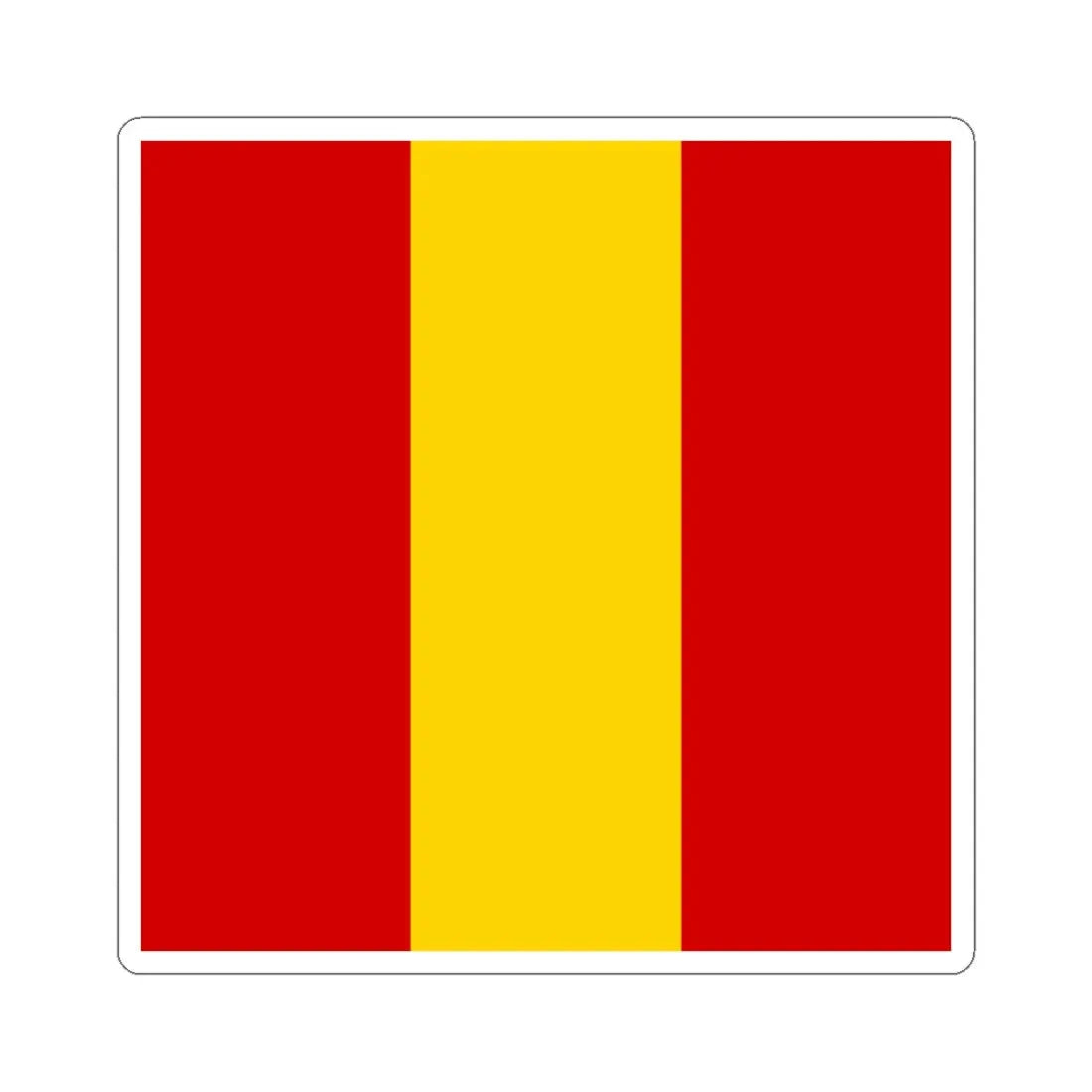 Novhorodka flag (Ukraine) STICKER Vinyl Kiss-Cut Decal 6 Inch White - The Sticker Space