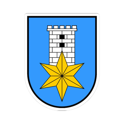 Novi Vinodolski (Croatia) (Coat of Arms) STICKER Vinyl Kiss-Cut Decal 3 Inch White - The Sticker Space