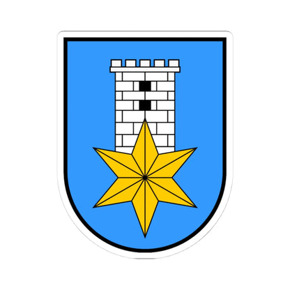 Novi Vinodolski (Croatia) (Coat of Arms) STICKER Vinyl Kiss-Cut Decal 4 Inch White - The Sticker Space