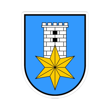 Novi Vinodolski (Croatia) (Coat of Arms) STICKER Vinyl Kiss-Cut Decal 6 Inch White - The Sticker Space