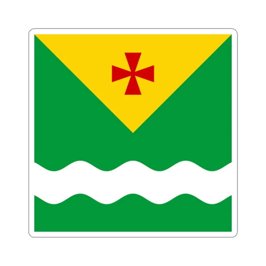 Novomyrhorod flag (Ukraine) STICKER Vinyl Kiss-Cut Decal 2 Inch White - The Sticker Space