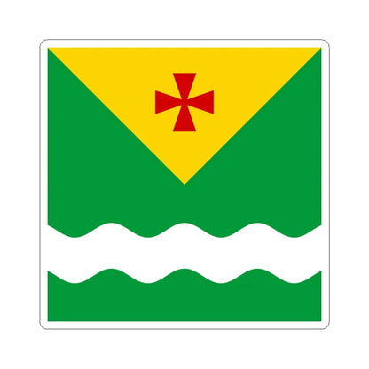 Novomyrhorod flag (Ukraine) STICKER Vinyl Kiss-Cut Decal 3 Inch White - The Sticker Space