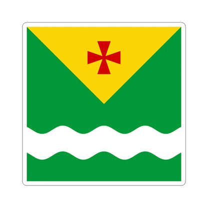 Novomyrhorod flag (Ukraine) STICKER Vinyl Kiss-Cut Decal 6 Inch White - The Sticker Space