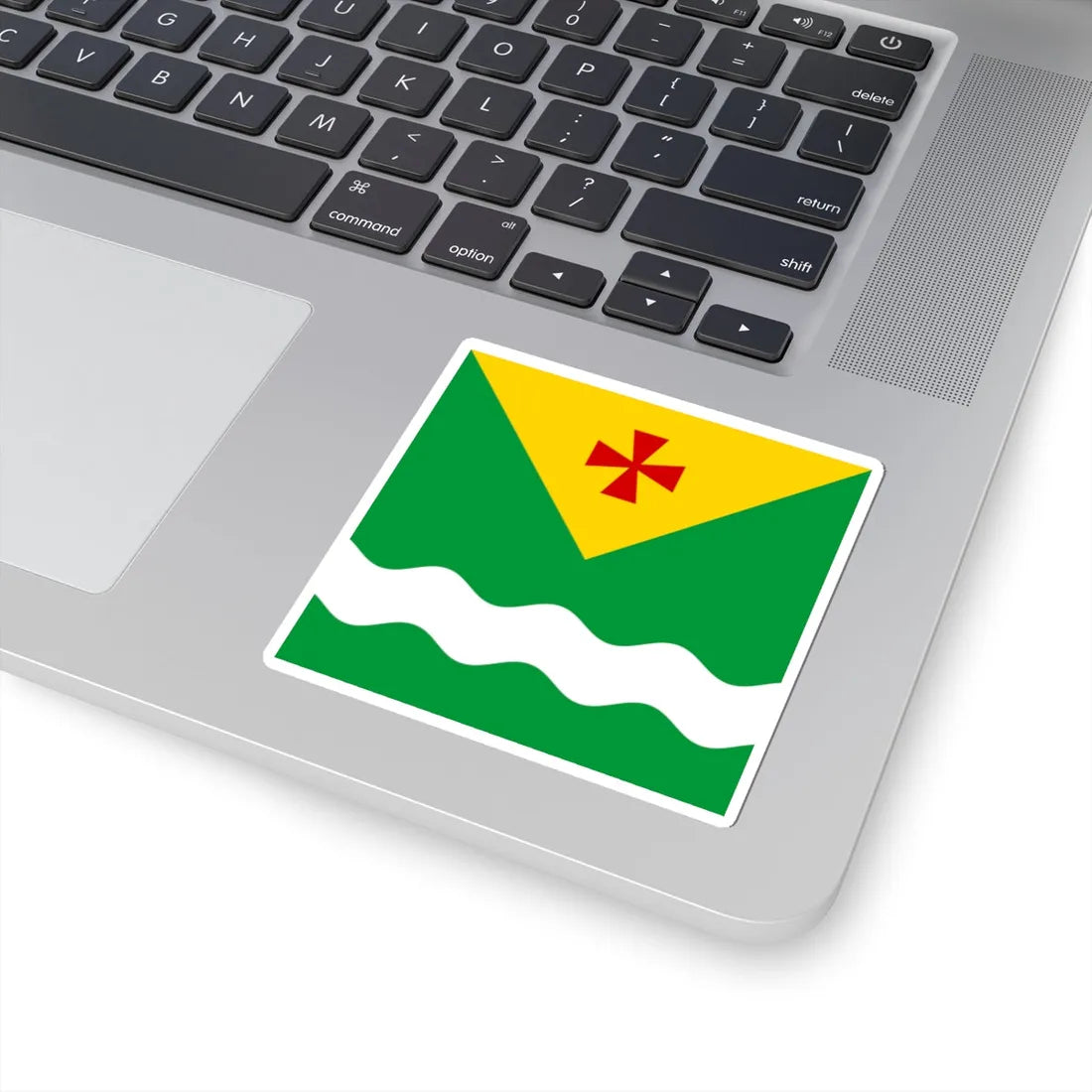 Novomyrhorod flag (Ukraine) STICKER Vinyl Kiss-Cut Decal - The Sticker Space