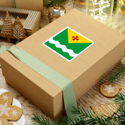 Novomyrhorod flag (Ukraine) STICKER Vinyl Kiss-Cut Decal - The Sticker Space