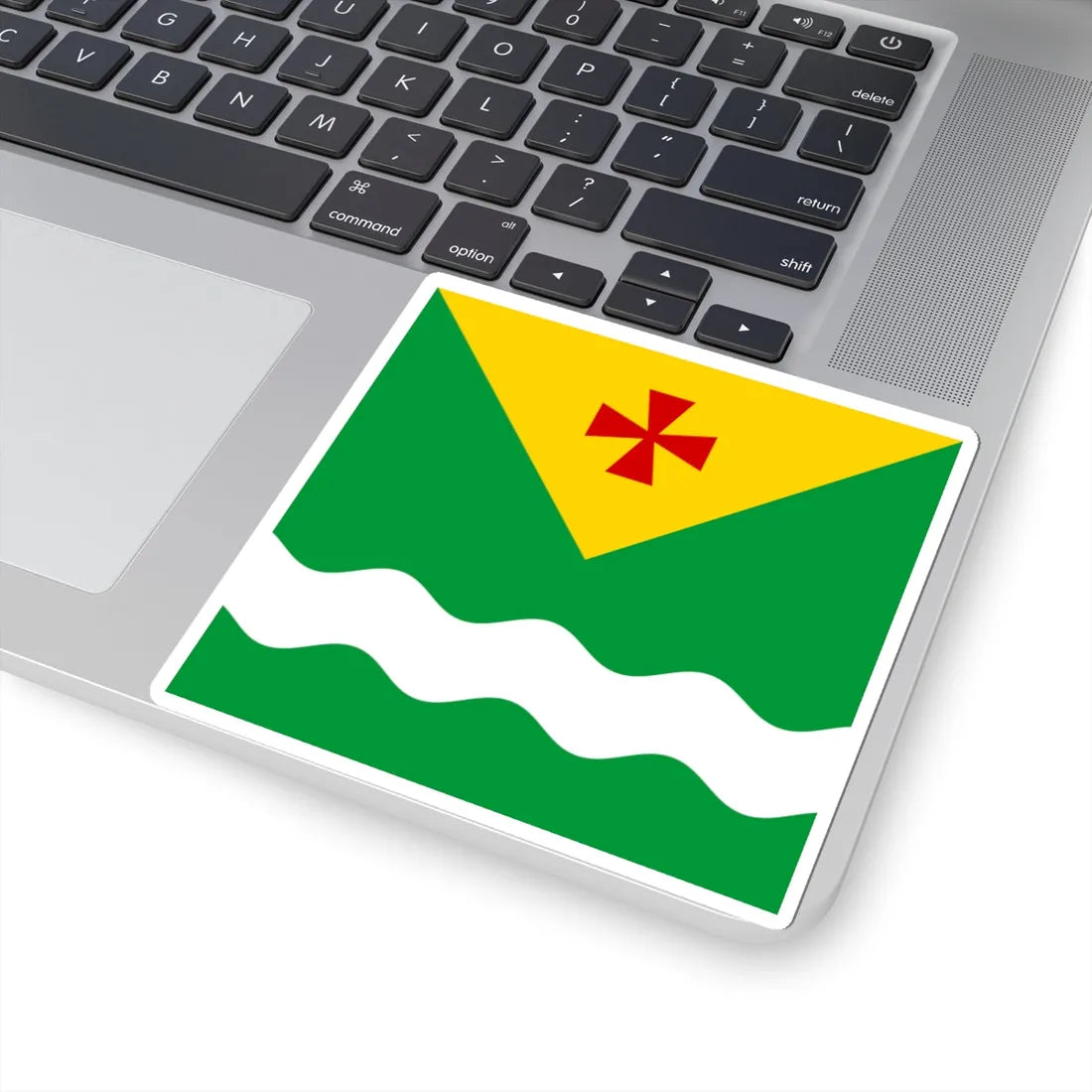 Novomyrhorod flag (Ukraine) STICKER Vinyl Kiss-Cut Decal - The Sticker Space