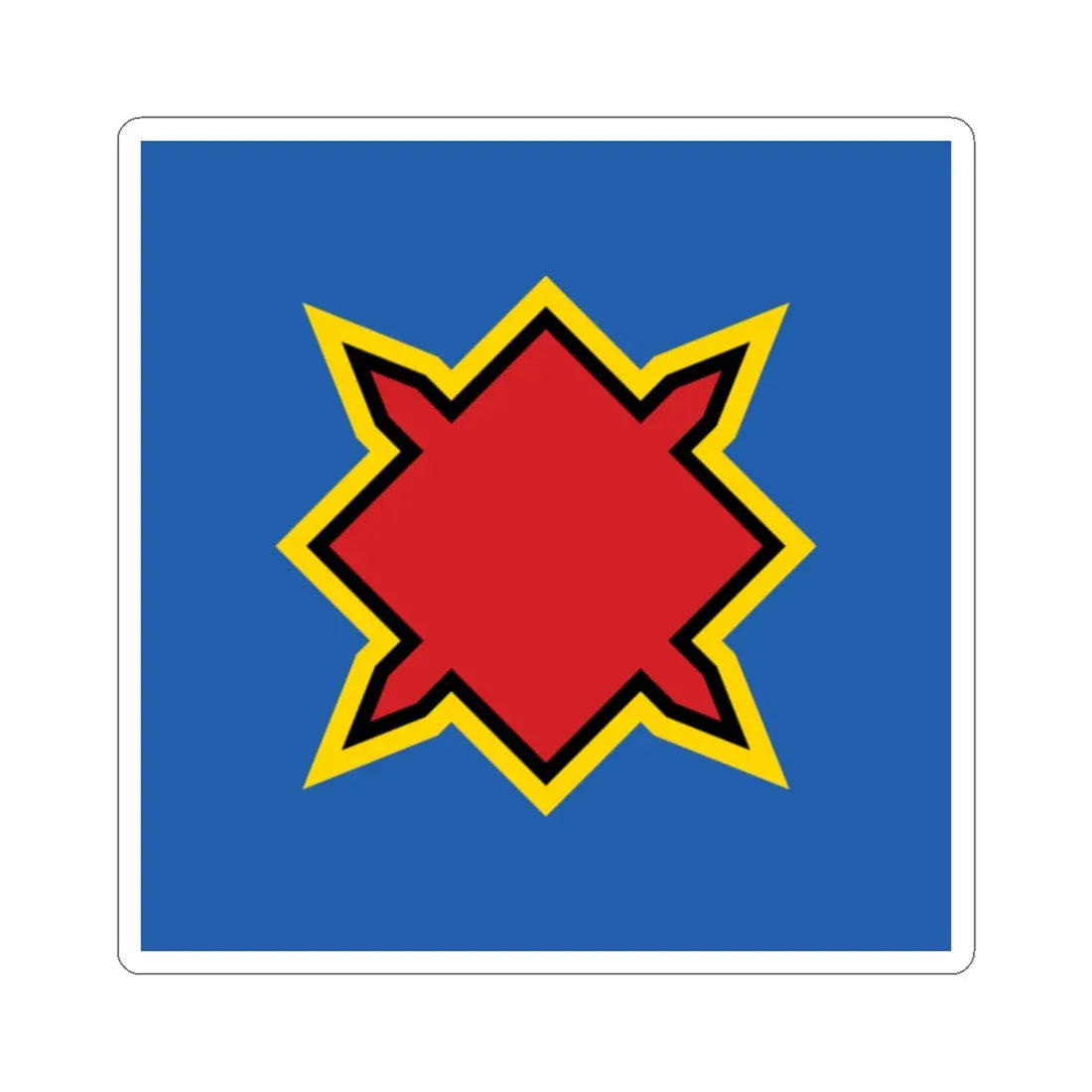 Novoukrainka flag (Ukraine) STICKER Vinyl Kiss-Cut Decal 2 Inch White - The Sticker Space