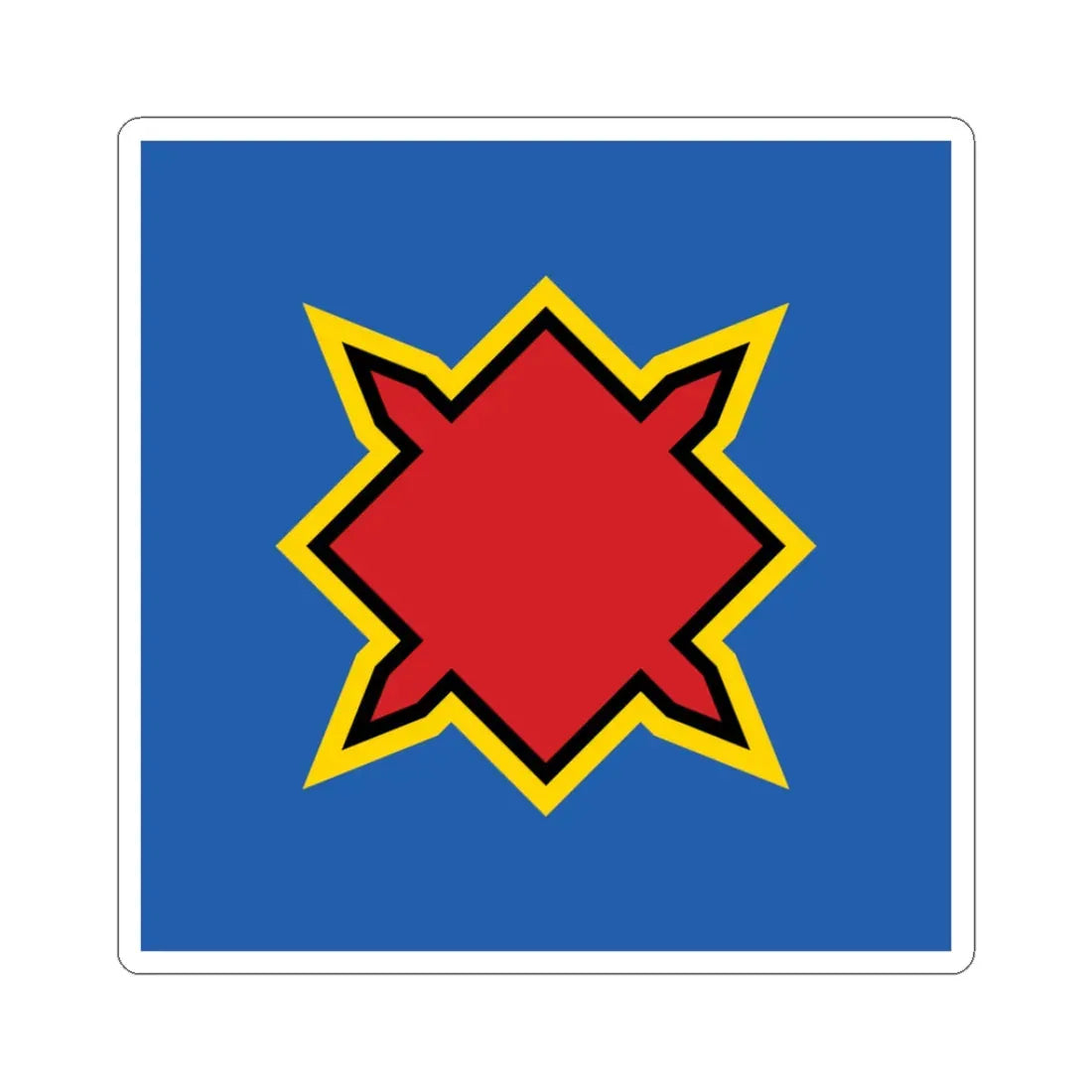 Novoukrainka flag (Ukraine) STICKER Vinyl Kiss-Cut Decal 3 Inch White - The Sticker Space