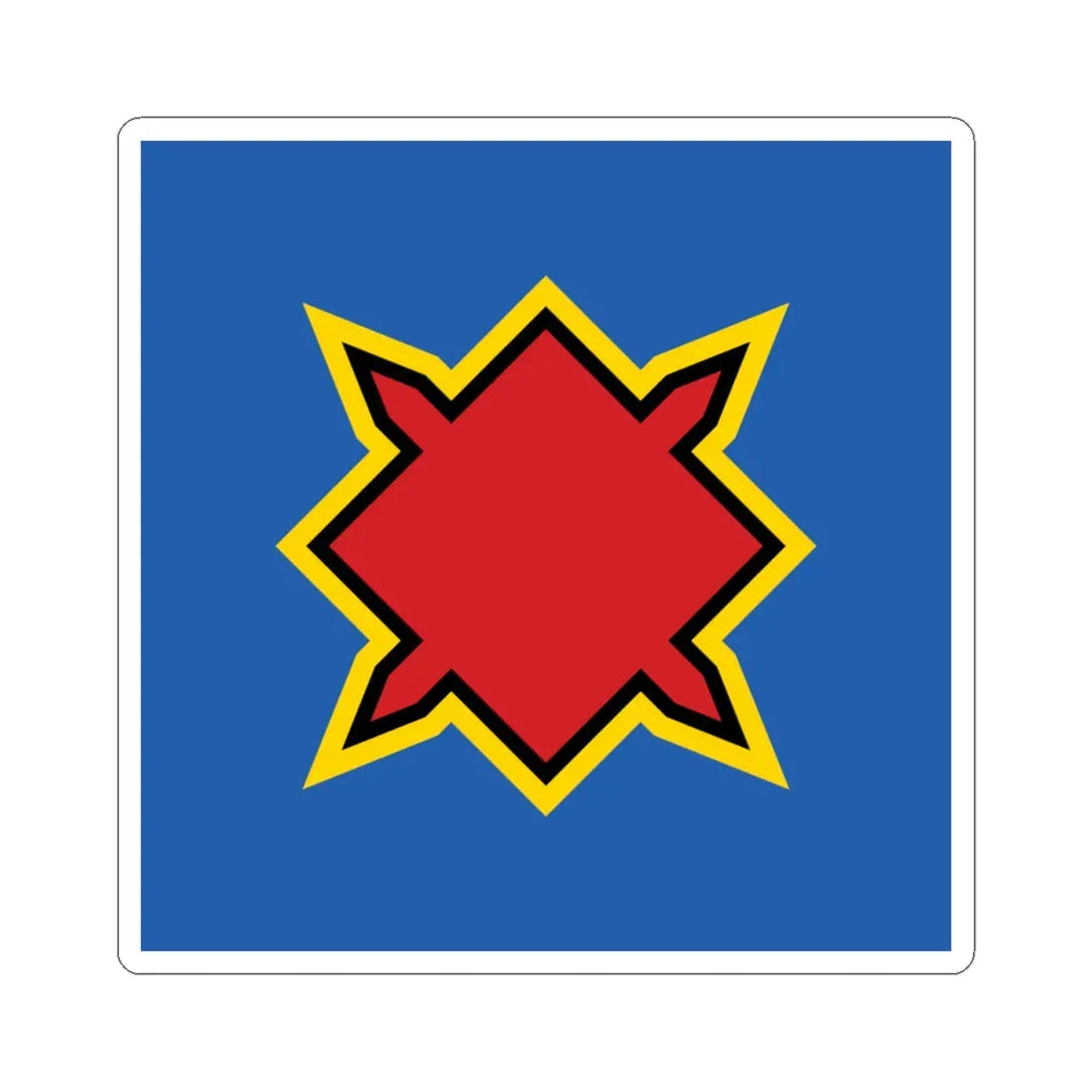 Novoukrainka flag (Ukraine) STICKER Vinyl Kiss-Cut Decal 4 Inch White - The Sticker Space