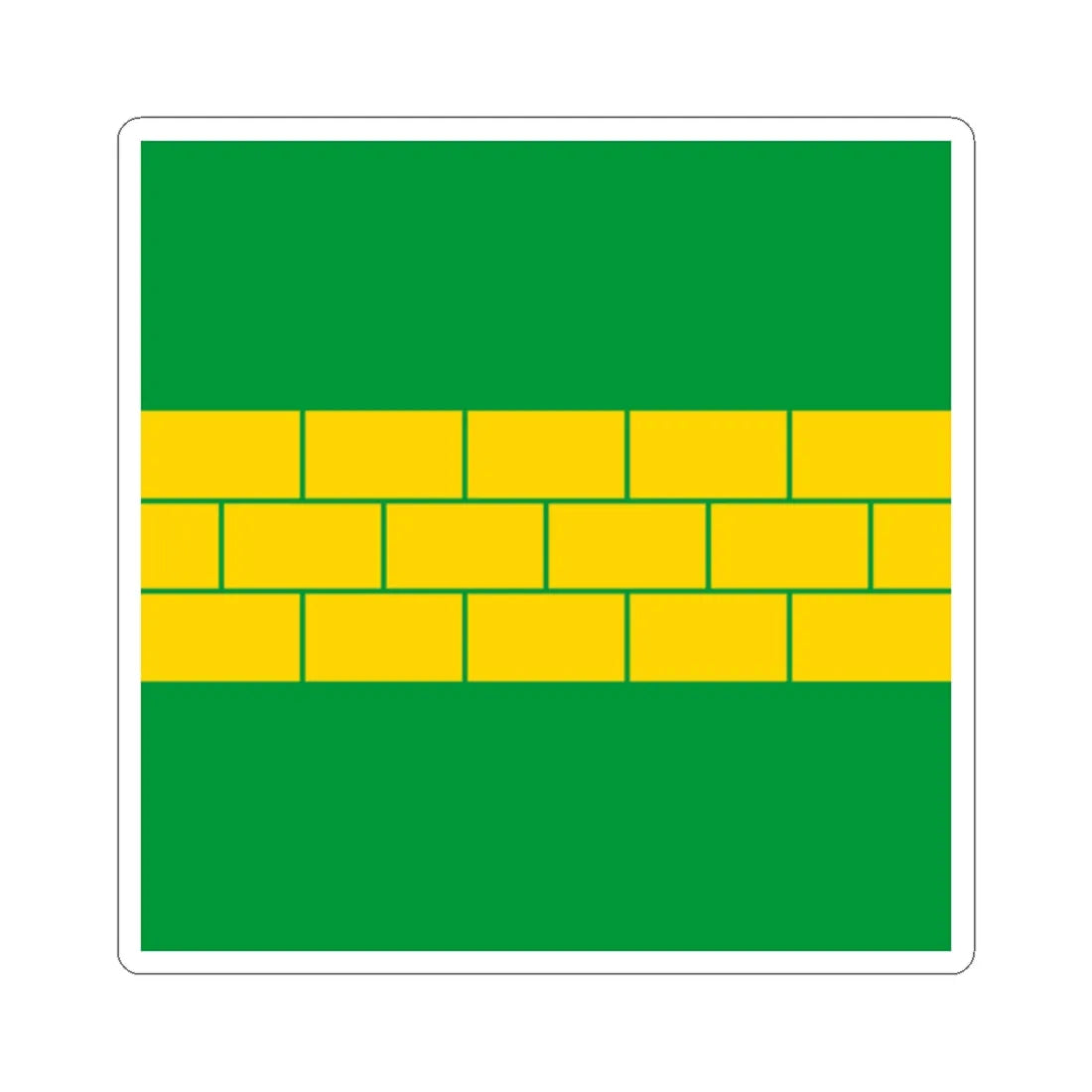 Novyi Kryvyn flag (Ukraine) STICKER Vinyl Kiss-Cut Decal 2 Inch White - The Sticker Space