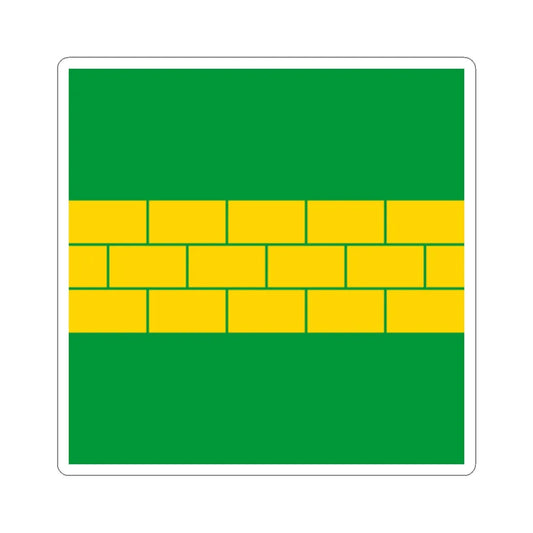 Novyi Kryvyn flag (Ukraine) STICKER Vinyl Kiss-Cut Decal 2 Inch White - The Sticker Space