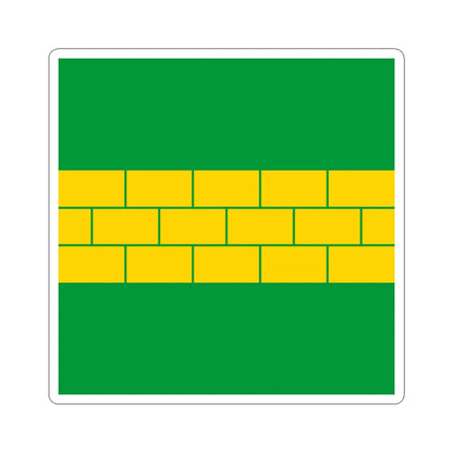 Novyi Kryvyn flag (Ukraine) STICKER Vinyl Kiss-Cut Decal 3 Inch White - The Sticker Space