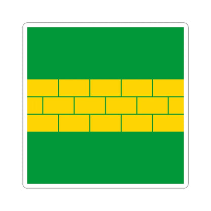 Novyi Kryvyn flag (Ukraine) STICKER Vinyl Kiss-Cut Decal 4 Inch White - The Sticker Space