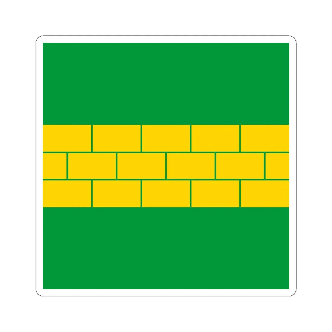 Novyi Kryvyn flag (Ukraine) STICKER Vinyl Kiss-Cut Decal 6 Inch White - The Sticker Space