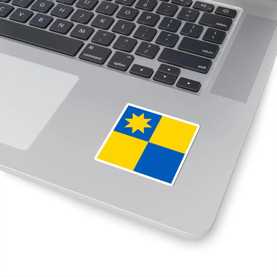 Novyi Yarychiv flag (Ukraine) STICKER Vinyl Kiss-Cut Decal - The Sticker Space